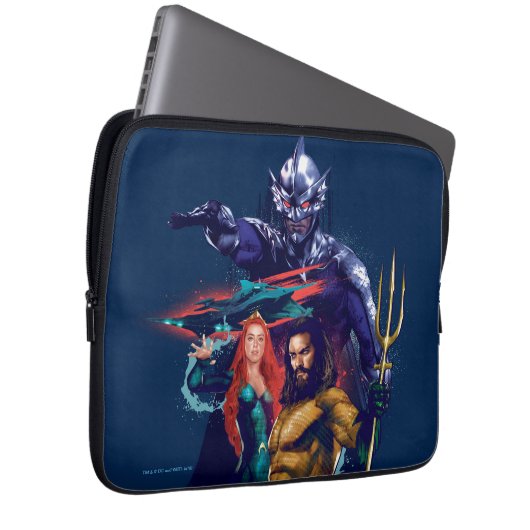 Aquaman | King Orm Versus Mera & Aquaman Laptopschutzhülle (Vorne Rechts)