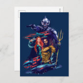 Aquaman | King Orm Versus Mera & Aquaman Postkarte (Vorne/Hinten)