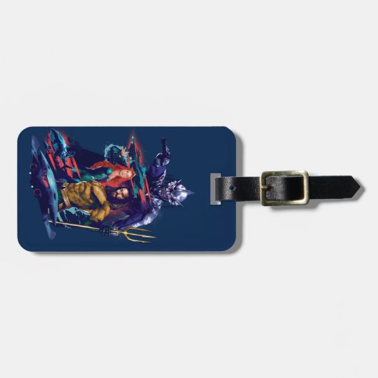 Aquaman| König Orm gegen Mera und Aquaman Gepäckanhänger (Vorderseite horizontal)