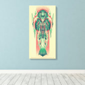 Aquaman | Königin-Fischer-Kunst Nouveau Platte Leinwanddruck (Insitu (Holzboden))