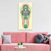 Aquaman | Königin-Fischer-Kunst Nouveau Platte Leinwanddruck (Insitu (Wohnzimmer))