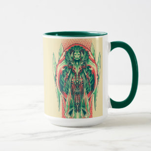 Aquaman   Königin-Fischer-Kunst Nouveau Platte Tasse