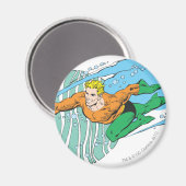 Aquaman Leaps Verlassen Magnet (Vorderseite/Rückseite)