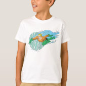Aquaman Leaps Verlassen T-Shirt (Vorderseite)