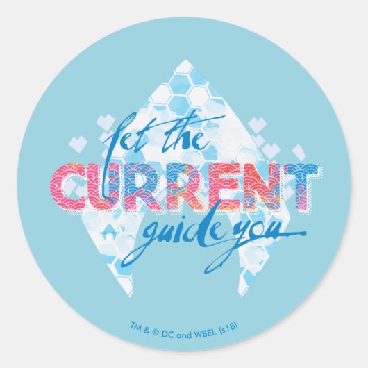 Aquaman | "ließ den gegenwärtigen Führer Sie" Runder Aufkleber (Vorderseite)