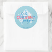 Aquaman | "ließ den gegenwärtigen Führer Sie" Runder Aufkleber (Tasche)