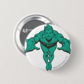 Aquaman Lunging Forward - Aquamarin Button (Vorne & Hinten)