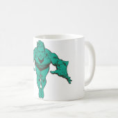 Aquaman Lunging Forward - Aquamarin Kaffeetasse (VorderseiteRechts)