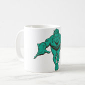 Aquaman Lunging Forward - Aquamarin Kaffeetasse (Vorderseite Links)