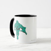 Aquaman Lunging Forward - Aquamarin Tasse (Vorderseite Links)