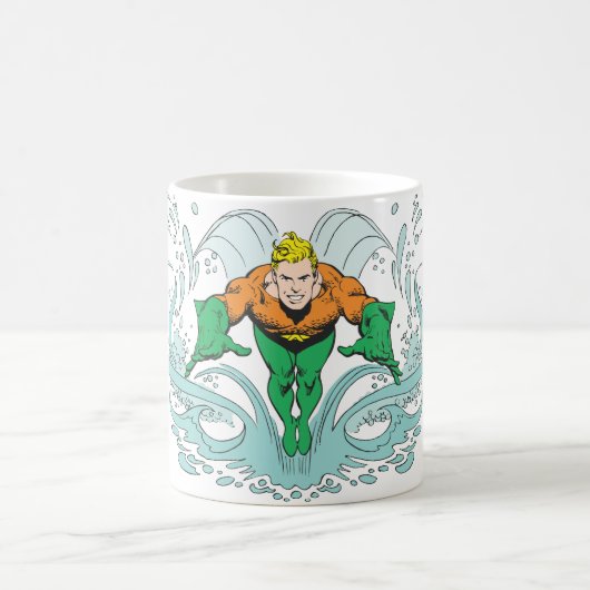 Aquaman Lunging Forward Kaffeetasse (Mittel)