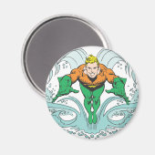 Aquaman Lunging Forward Magnet (Vorderseite/Rückseite)