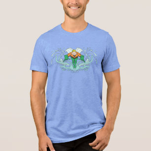Aquaman Lunging Forward Tri-Blend Shirt