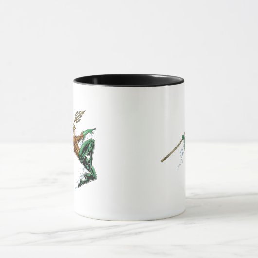 Aquaman Lunging mit Spear Tasse (Zentrum)