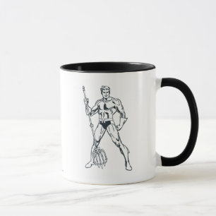Aquaman mit Pitchfork BW Tasse