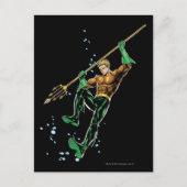 Aquaman mit Spear Postkarte (Vorderseite)