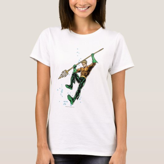 Aquaman mit Spear T-Shirt (Vorderseite)
