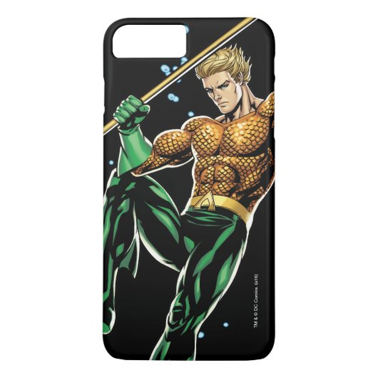 Aquaman mit Speer Case-Mate iPhone Hülle (Rückseite)