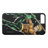 Aquaman mit Speer Case-Mate iPhone Hülle (Rückseite (Horizontal))
