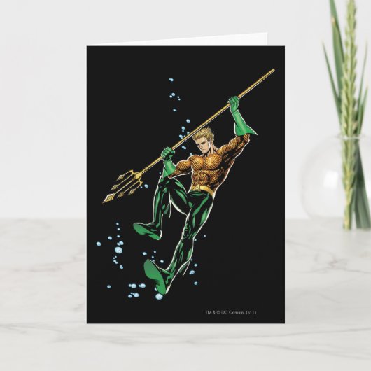 Aquaman mit Speer Karte (Vorderseite)
