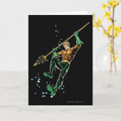 Aquaman mit Speer Karte (Gelbe Blume)