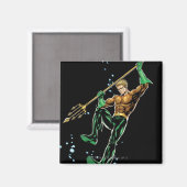 Aquaman mit Speer Magnet (Vorderseite/Rückseite)