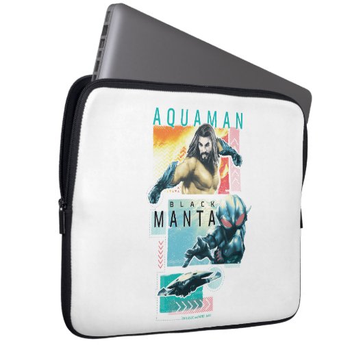 Aquaman | Modernist Aquaman & Black Manta Graphic Laptopschutzhülle (Vorne Rechts)