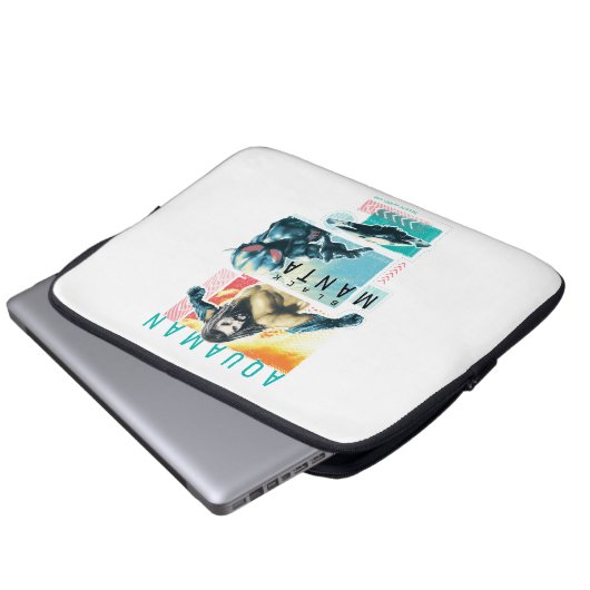 Aquaman | Modernist Aquaman & Black Manta Graphic Laptopschutzhülle (Vorne Knopf)