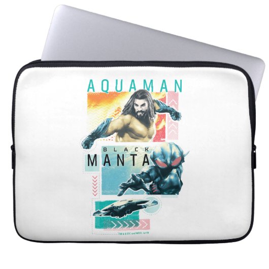 Aquaman | Modernist Aquaman & Black Manta Graphic Laptopschutzhülle (Vorderseite)
