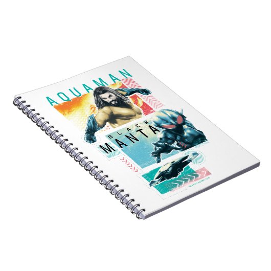 Aquaman | Modernist Aquaman & Black Manta Graphic Notizblock (Rechte Seite)