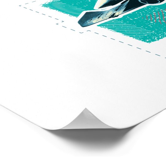 Aquaman | Modernist Aquaman & Black Manta Graphic Poster (Ecke)