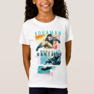 Aquaman Modernist Aquaman & Black Manta Graphic T-Shirt