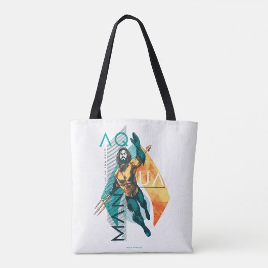 Aquaman | Modernist Aquaman Collage Tasche (Rückseite)