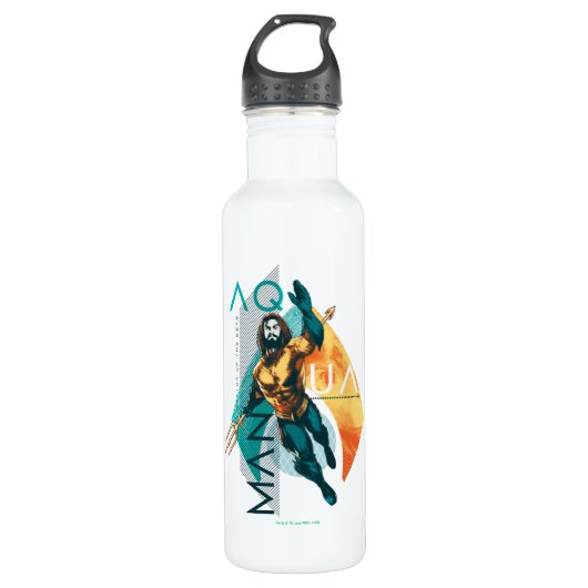 Aquaman Modernist Aquaman Leime Edelstahlflasche (Vorderseite)