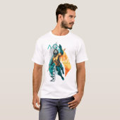 Aquaman Modernist Aquaman Leime T-Shirt (Vorne ganz)