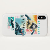 Aquaman | modernistisches Aquaman u. schwarze Case-Mate iPhone Hülle (Rückseite (Horizontal))