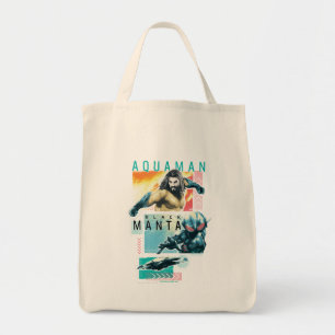 Aquaman modernistisches Aquaman u. schwarze Tragetasche