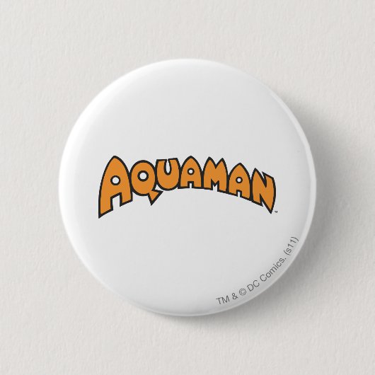 Aquaman-Orange-Logo Button (Vorderseite)