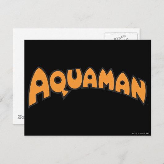 Aquaman Orange Logo Postkarte (Vorne/Hinten)