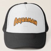 Aquaman Orange Logo Truckerkappe (Vorderseite)