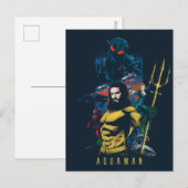 Aquaman | Orin, Mera und Black Manta Graphic Postkarte (Vorne/Hinten)