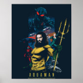 Aquaman | Orin, Mera und schwarze Manta-Grafik Poster (Vorne)