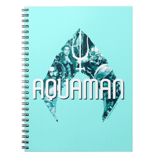 Aquaman | Orin, Meran, Orm & Black Manta in Symbol Notizblock (Vorderseite)