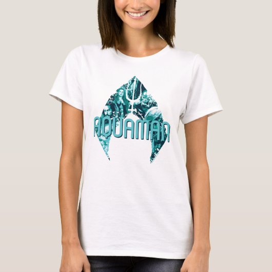 Aquaman | Orin, Meran, Orm & Black Manta in Symbol T-Shirt (Vorderseite)