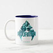 Aquaman | Orin, Meran, Orm & Black Manta in Symbol Zweifarbige Tasse (Links)