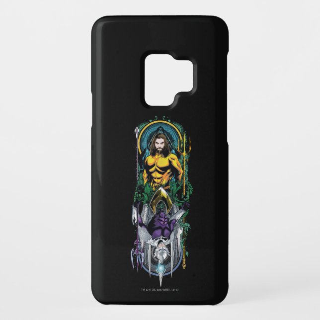 Aquaman | Orin & Orm Reversible Art Nouveau Panel Case-Mate Samsung Galaxy Hülle (Rückseite)