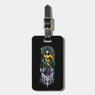 Aquaman Orin & Orm Reversible Art Nouveau Panel Gepäckanhänger