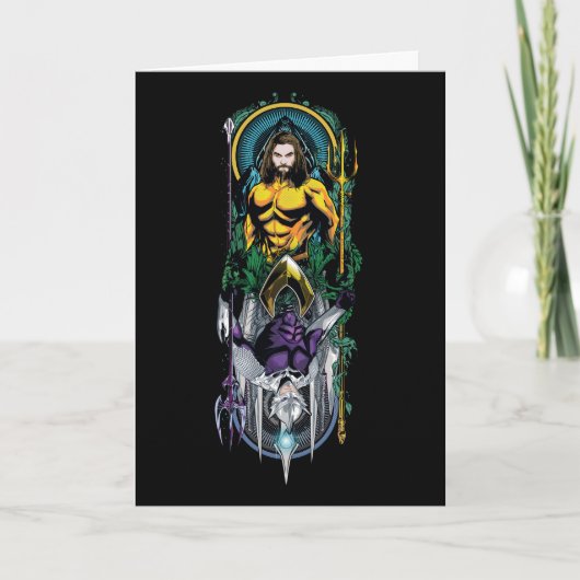Aquaman | Orin & Orm Reversible Art Nouveau Panel Karte (Vorderseite)
