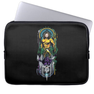Aquaman Orin & Orm Reversible Art Nouveau Panel Laptopschutzhülle