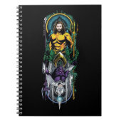 Aquaman | Orin & Orm Reversible Art Nouveau Panel Notizblock (Vorderseite)